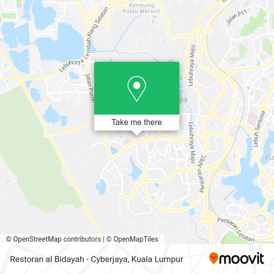Peta Restoran al Bidayah - Cyberjaya