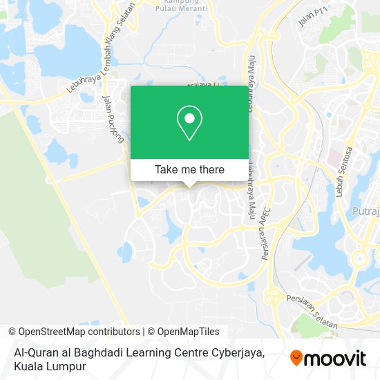 Peta Al-Quran al Baghdadi Learning Centre Cyberjaya