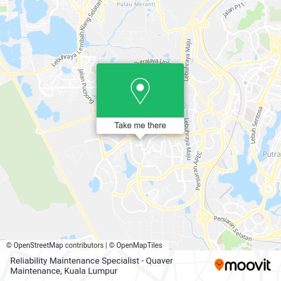 Reliability Maintenance Specialist - Quaver Maintenance map