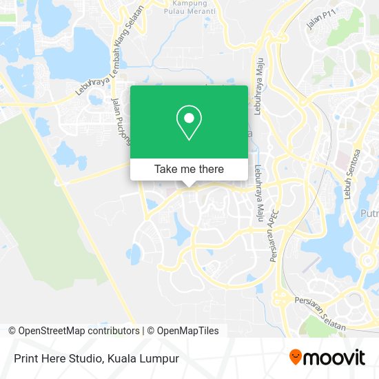 Print Here Studio map