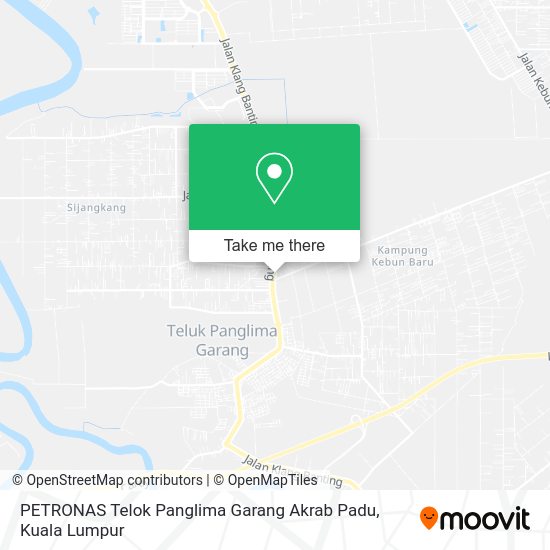 PETRONAS Telok Panglima Garang Akrab Padu map