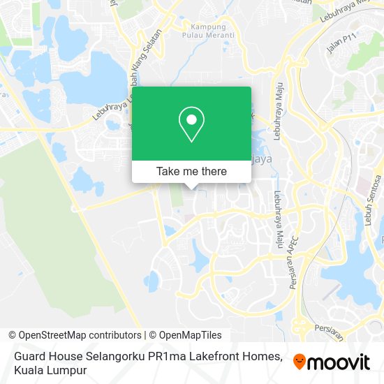Peta Guard House Selangorku PR1ma Lakefront Homes