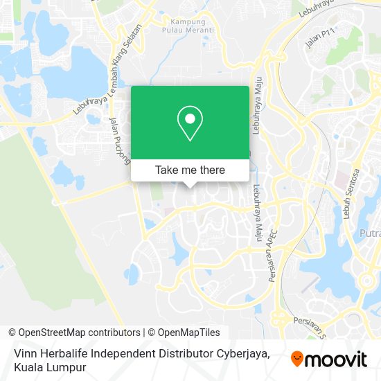 Vinn Herbalife Independent Distributor Cyberjaya map