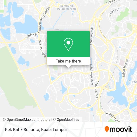 Kek Batik Senorita map