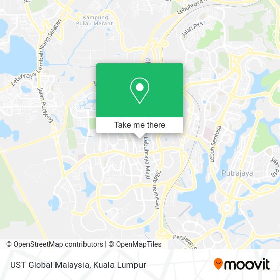 UST Global Malaysia map
