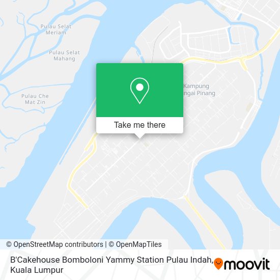 B'Cakehouse Bomboloni Yammy Station Pulau Indah map