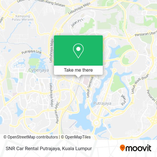 Peta SNR Car Rental Putrajaya