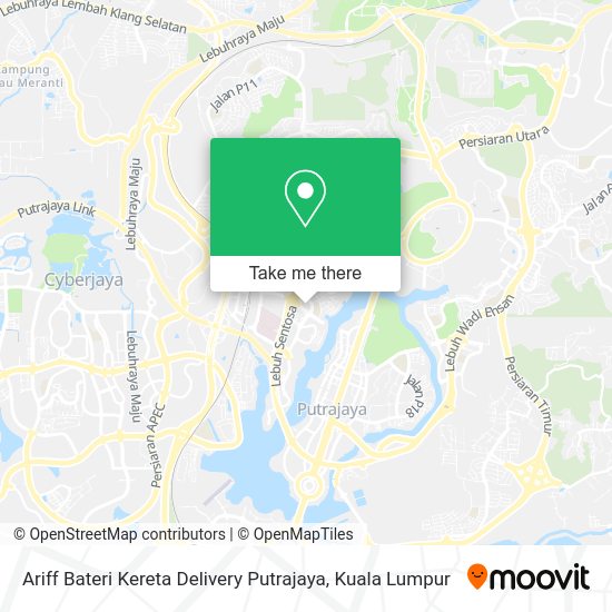Peta Ariff Bateri Kereta Delivery Putrajaya