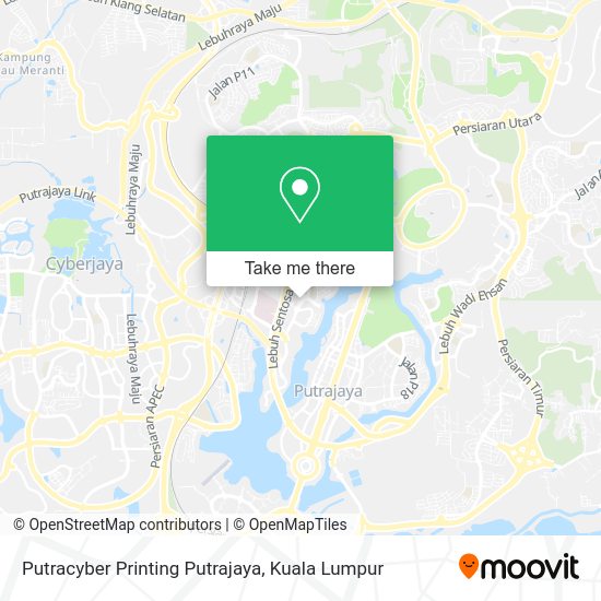 Peta Putracyber Printing Putrajaya