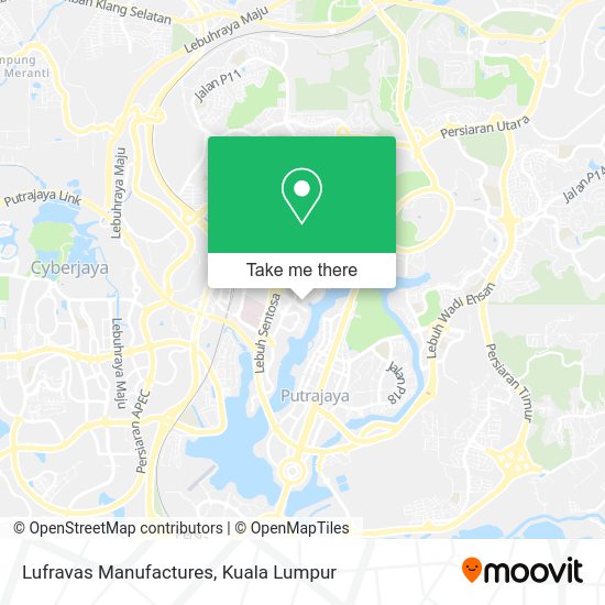 Lufravas Manufactures map