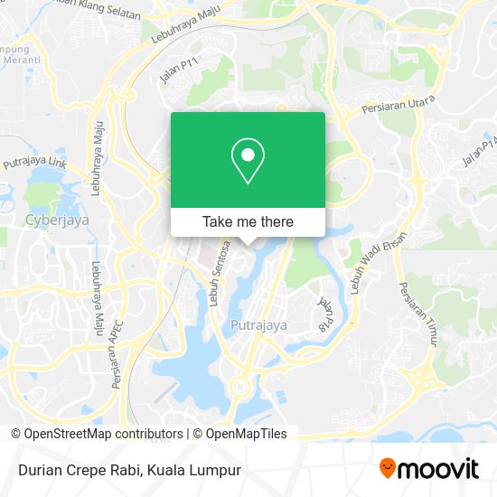 Durian Crepe Rabi map