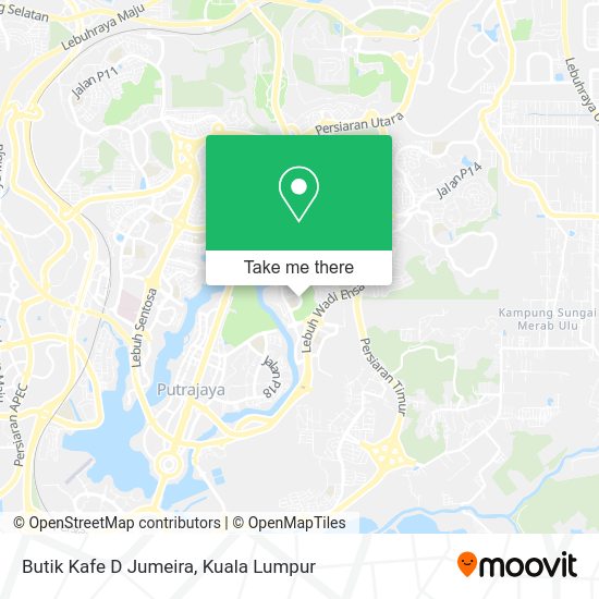 Butik Kafe D Jumeira map