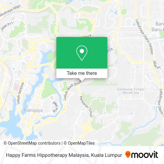 Happy Farms Hippotherapy Malaysia map
