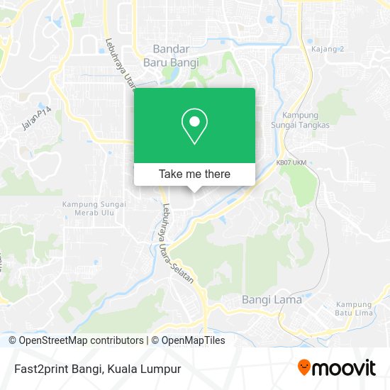 Fast2print Bangi map