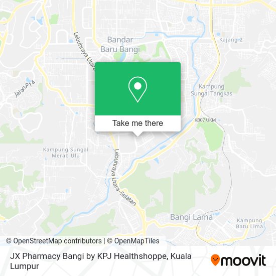 JX Pharmacy Bangi by KPJ Healthshoppe map