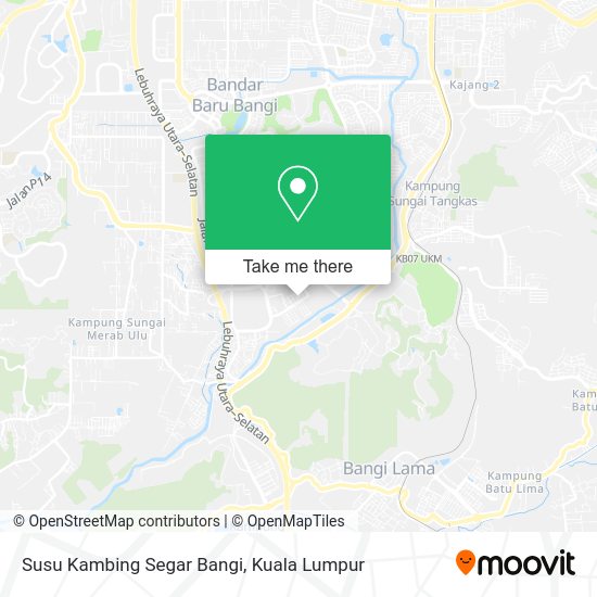 Susu Kambing Segar Bangi map