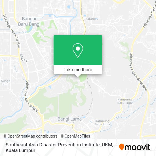 Southeast Asia Disaster Prevention Institute, UKM map