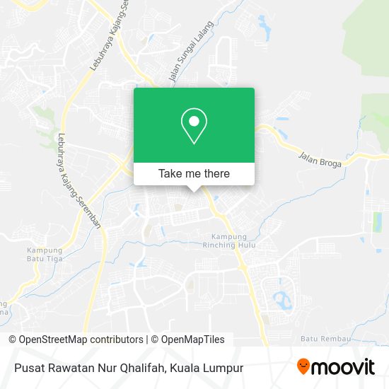 Peta Pusat Rawatan Nur Qhalifah