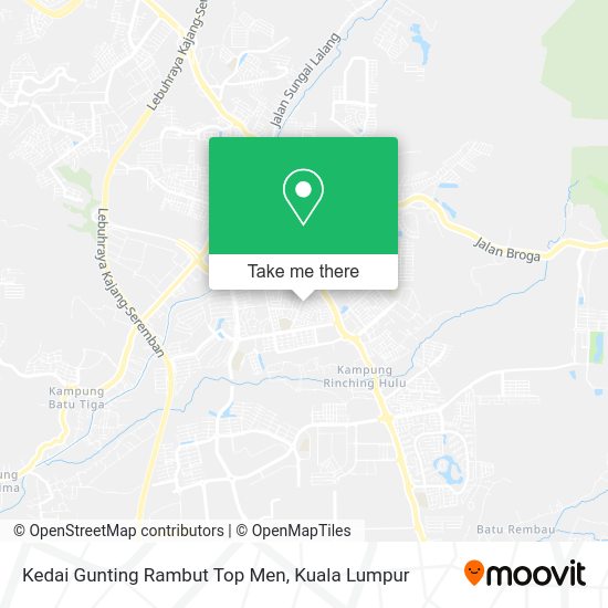 Kedai Gunting Rambut Top Men map