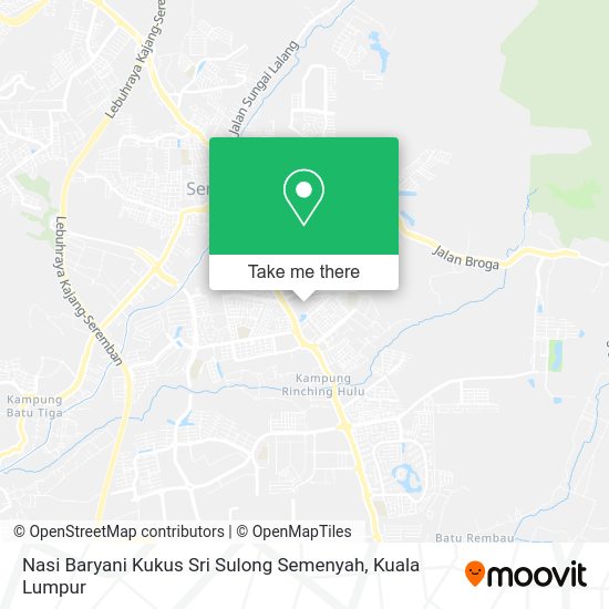 Nasi Baryani Kukus Sri Sulong Semenyah map