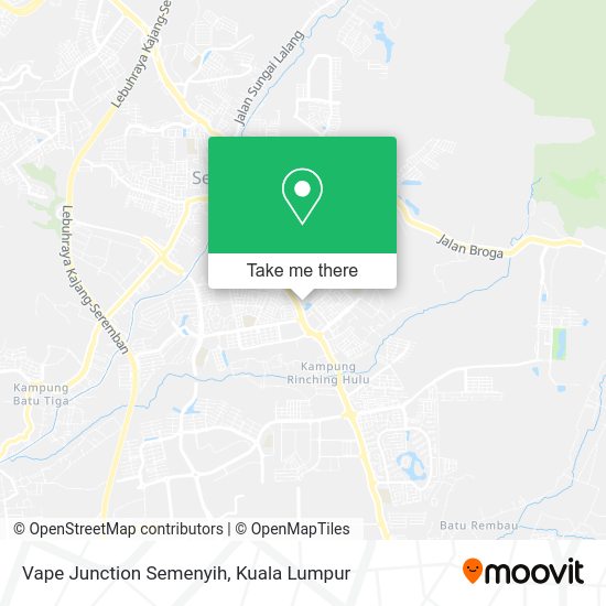 Vape Junction Semenyih map