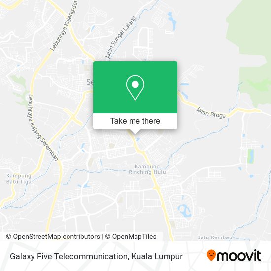 Peta Galaxy Five Telecommunication