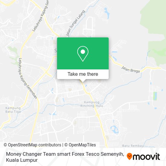 Money Changer Team smart Forex Tesco Semenyih map