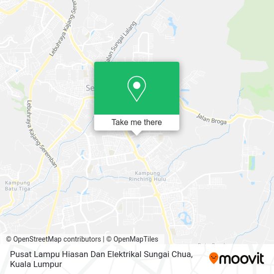 Pusat Lampu Hiasan Dan Elektrikal Sungai Chua map