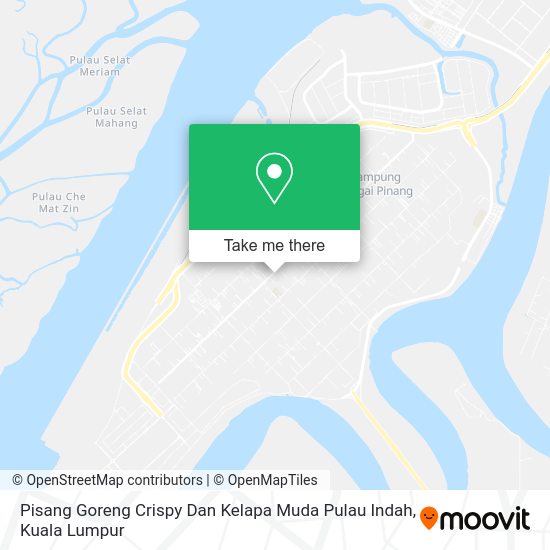 Pisang Goreng Crispy Dan Kelapa Muda Pulau Indah map