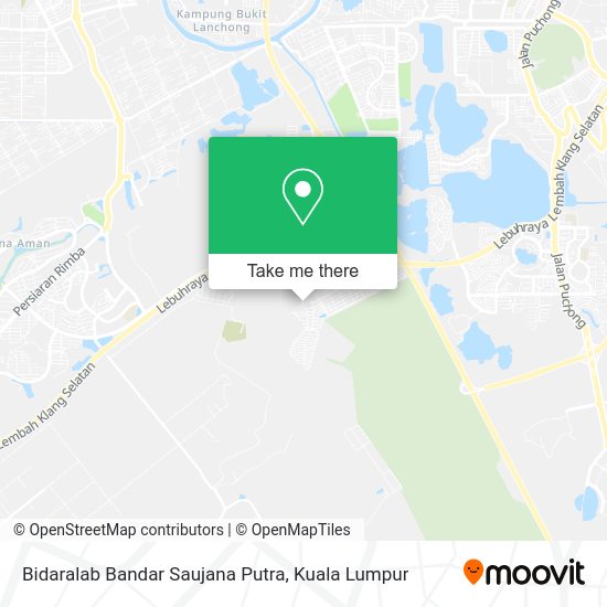Bidaralab Bandar Saujana Putra map