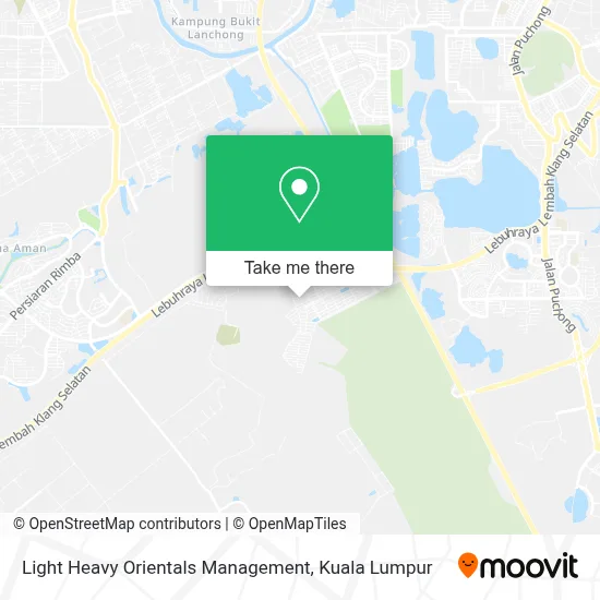 Light Heavy Orientals Management map