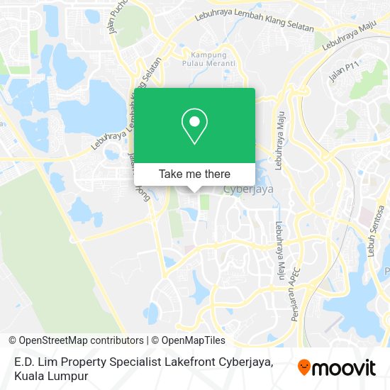 E.D. Lim Property Specialist Lakefront Cyberjaya map