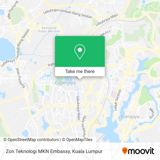 Zon Teknologi MKN Embassy map