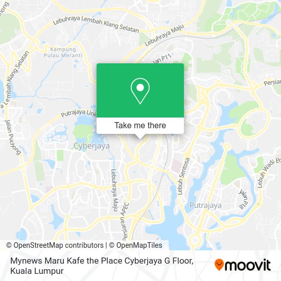 Mynews Maru Kafe the Place Cyberjaya G Floor map