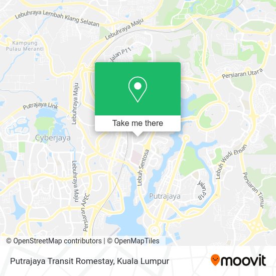 Putrajaya Transit Romestay map