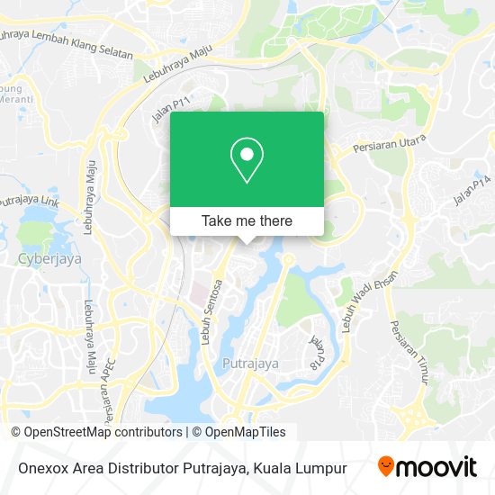 Onexox Area Distributor Putrajaya map