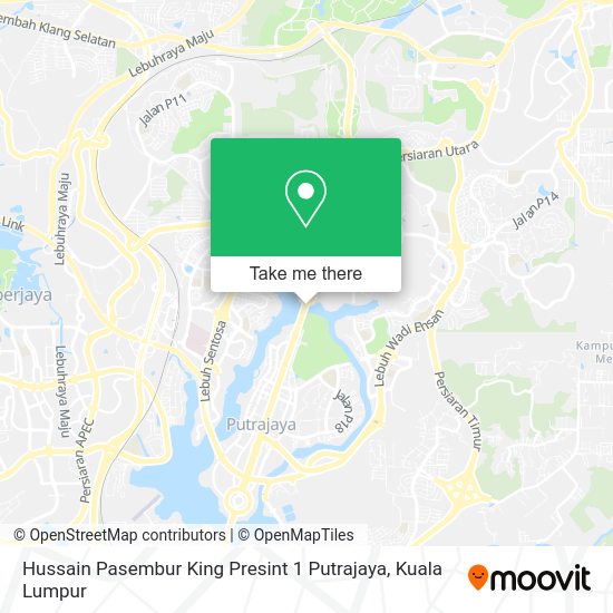 Hussain Pasembur King Presint 1 Putrajaya map