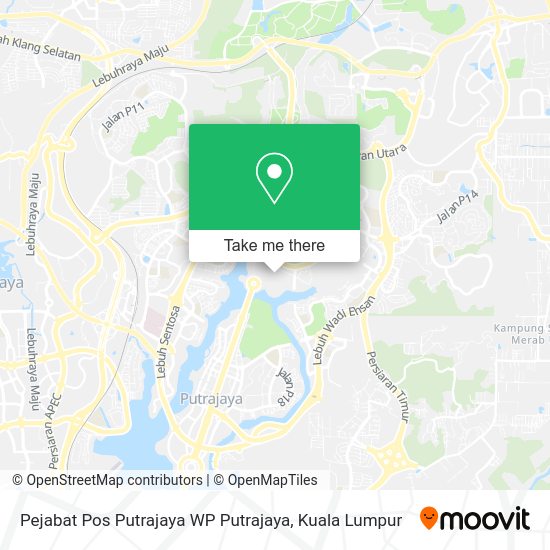 Peta Pejabat Pos Putrajaya WP Putrajaya
