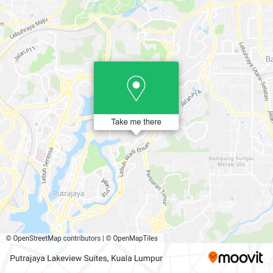 Putrajaya Lakeview Suites map