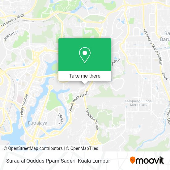 Surau al Quddus Ppam Saderi map
