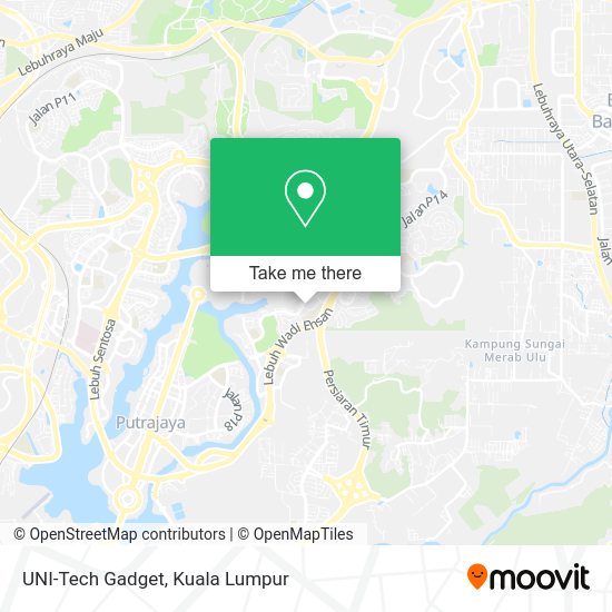 UNI-Tech Gadget map