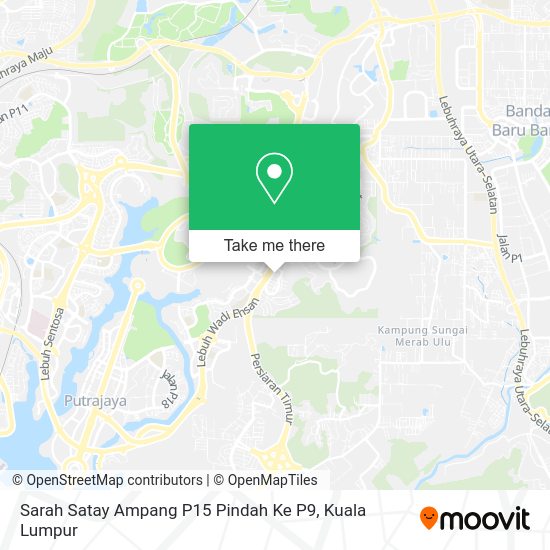Peta Sarah Satay Ampang P15 Pindah Ke P9