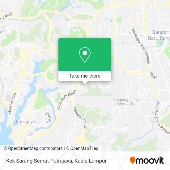 Peta Kek Sarang Semut Putrajaya