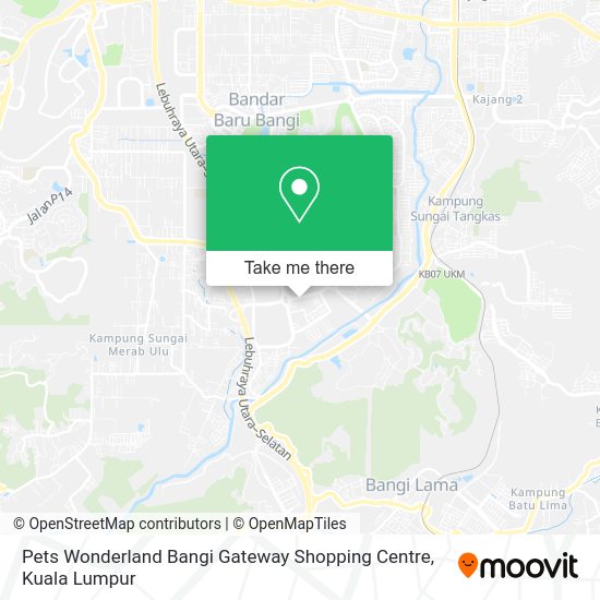 Pets Wonderland Bangi Gateway Shopping Centre map