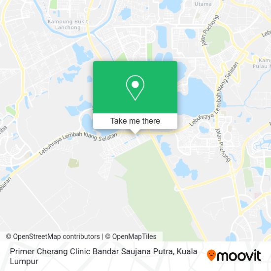 Primer Cherang Clinic Bandar Saujana Putra map