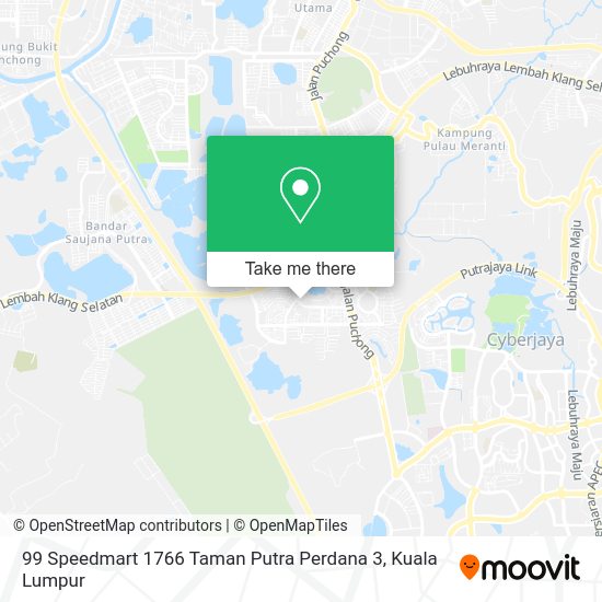 99 Speedmart 1766 Taman Putra Perdana 3 map
