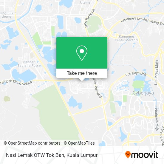 Peta Nasi Lemak OTW Tok Bah
