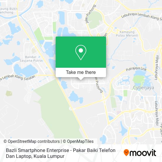 Bazli Smartphone Enterprise - Pakar Baiki Telefon Dan Laptop map