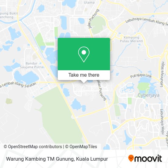 Warung Kambing TM Gunung map