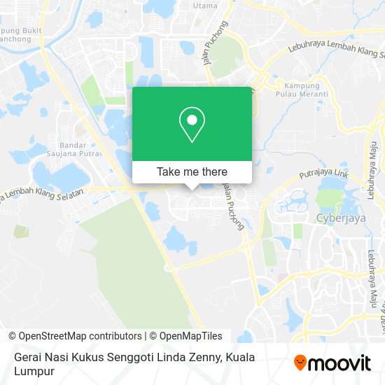 Gerai Nasi Kukus Senggoti Linda Zenny map